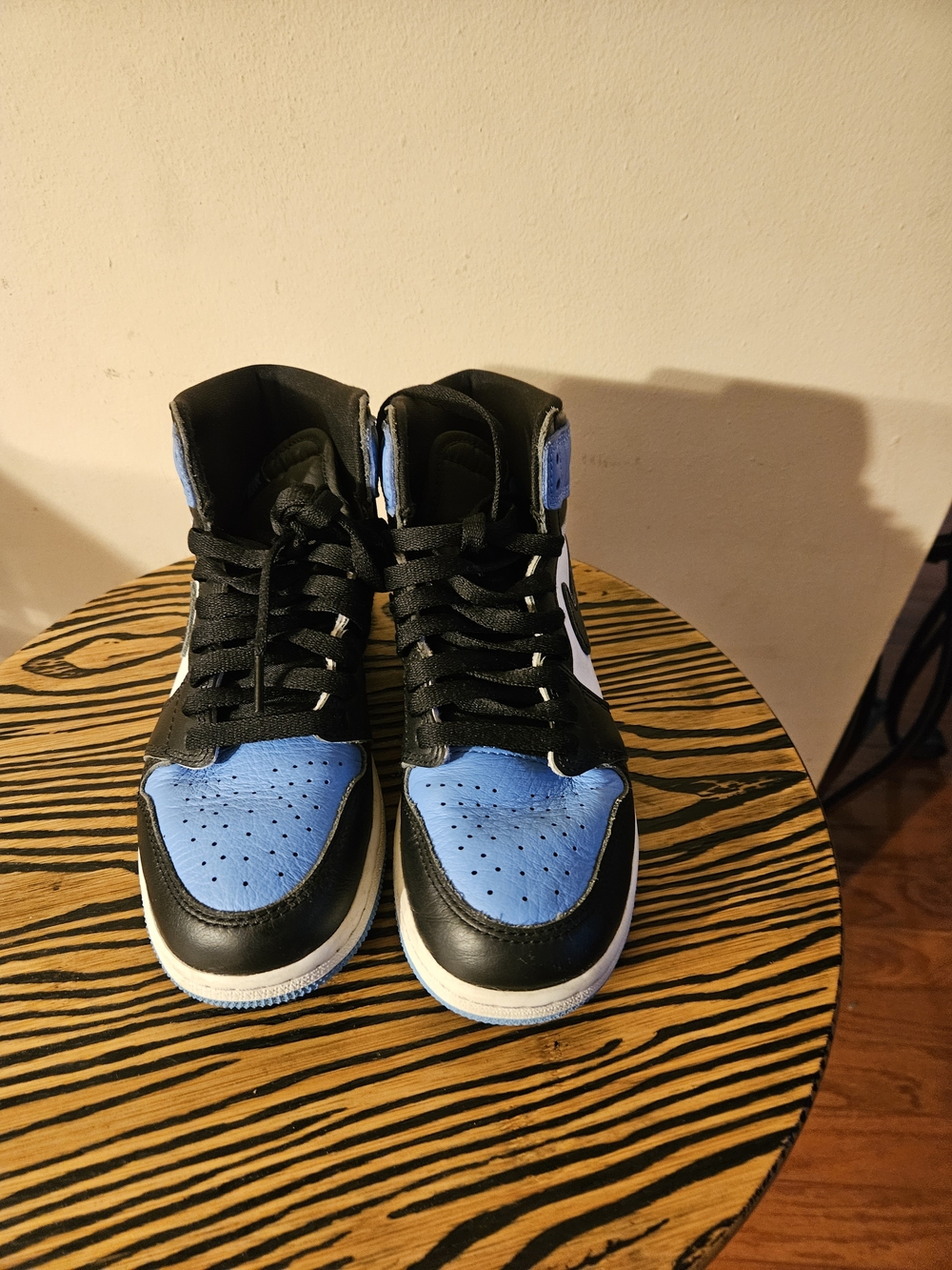 Jordan Kids High-Top Sneakers in Black, Blue and White